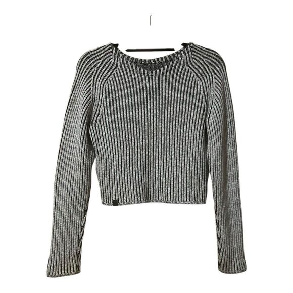 Lululemon Womens Size 0 Gray Multicolor Knit Cropped Sweater - Picture 1 of 5